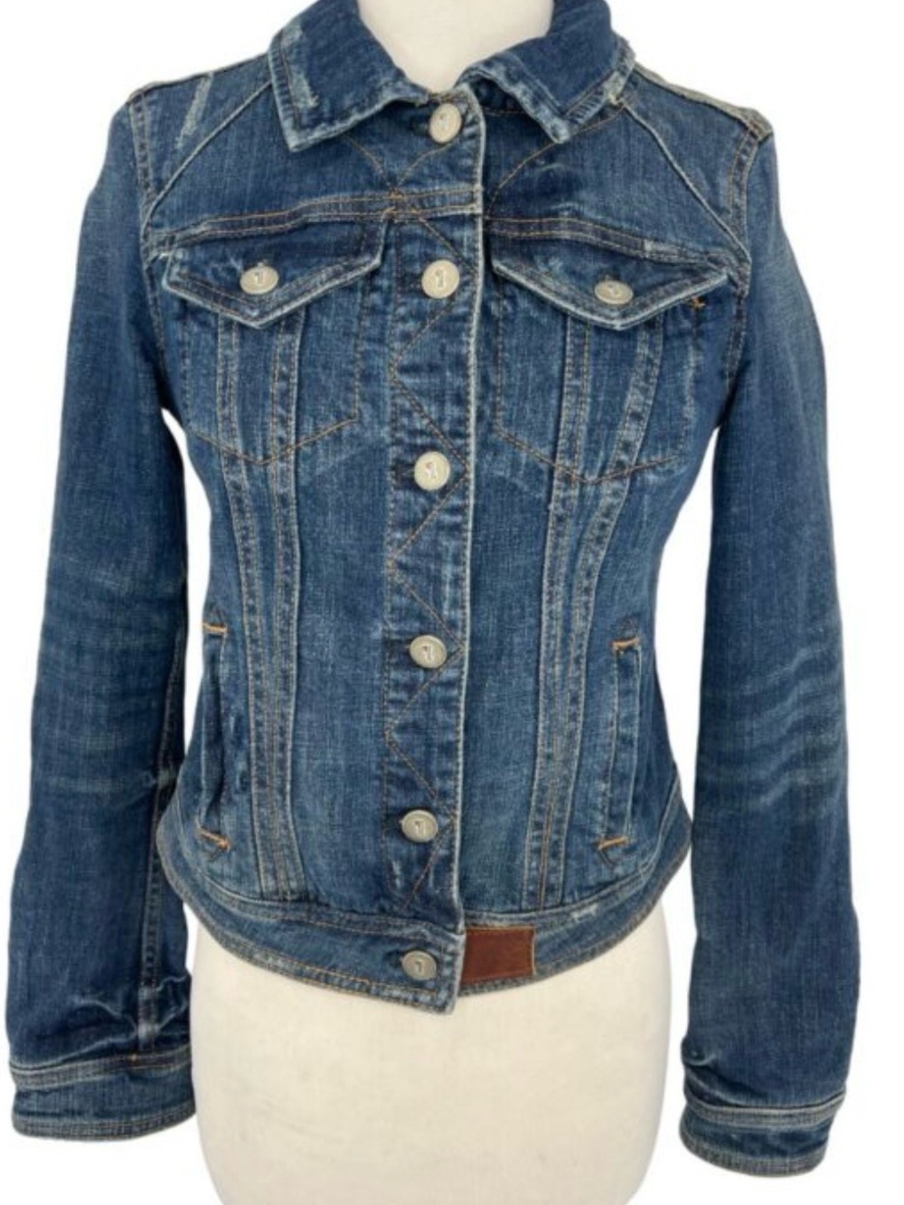 Anthropologie PILCRO Denim and the leather press Jean Jacket